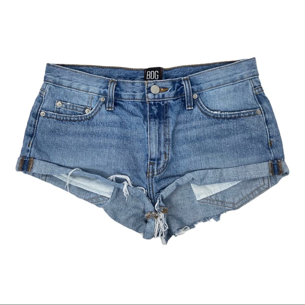 BDG Urban Outfitters High Rise Cutoff Raw Hem Jean Shorts Women’s Size 27